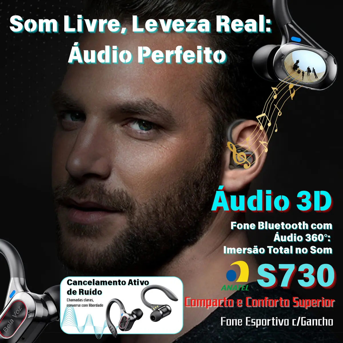 Fone De Ouvido Natação Tws 03