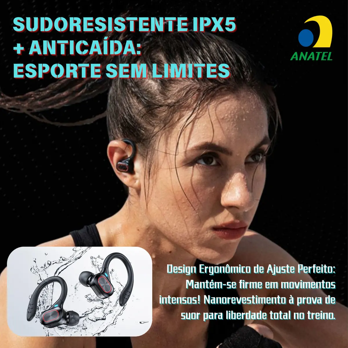 Fone De Ouvido Natação Tws 04
