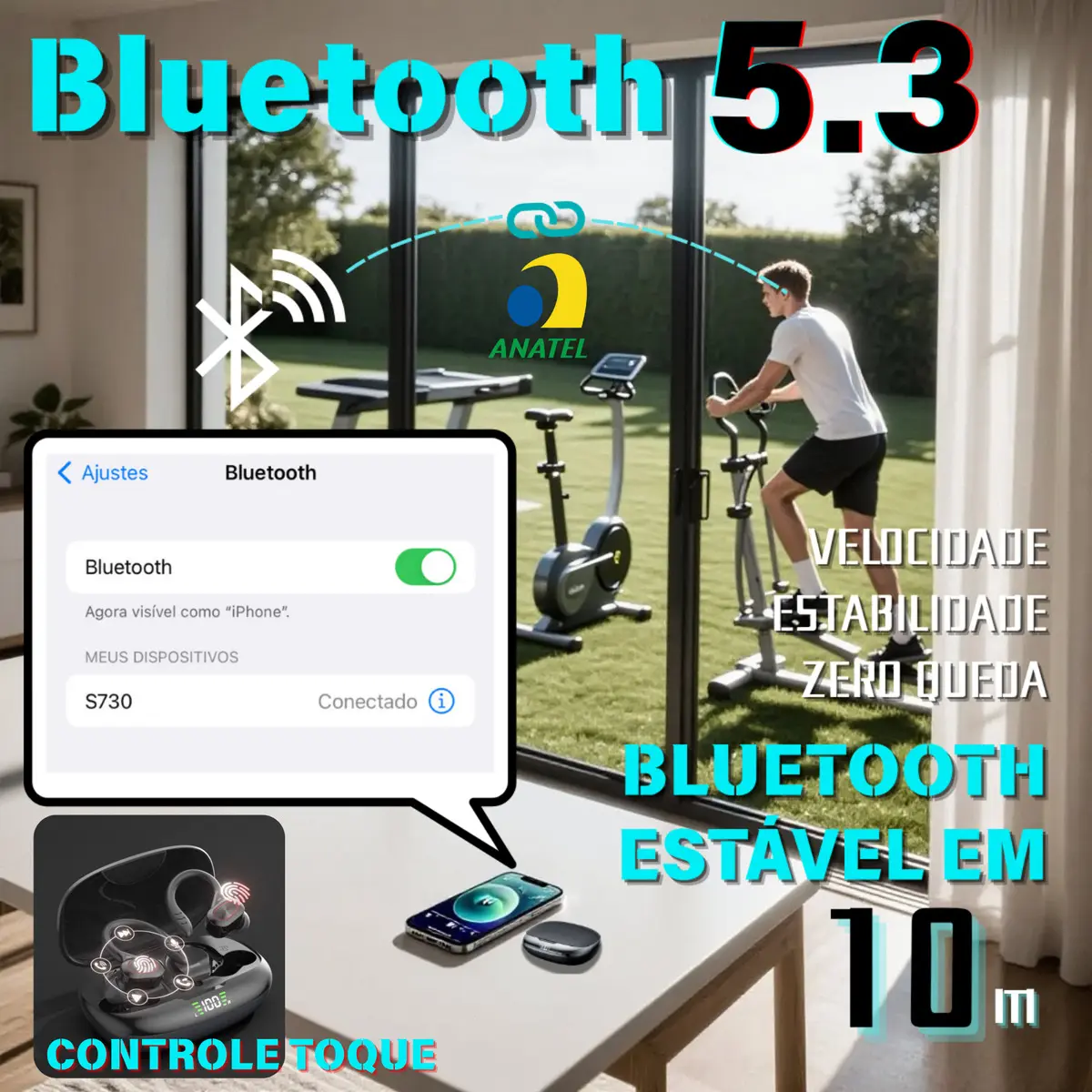 Fone De Ouvido Natação Tws 07
