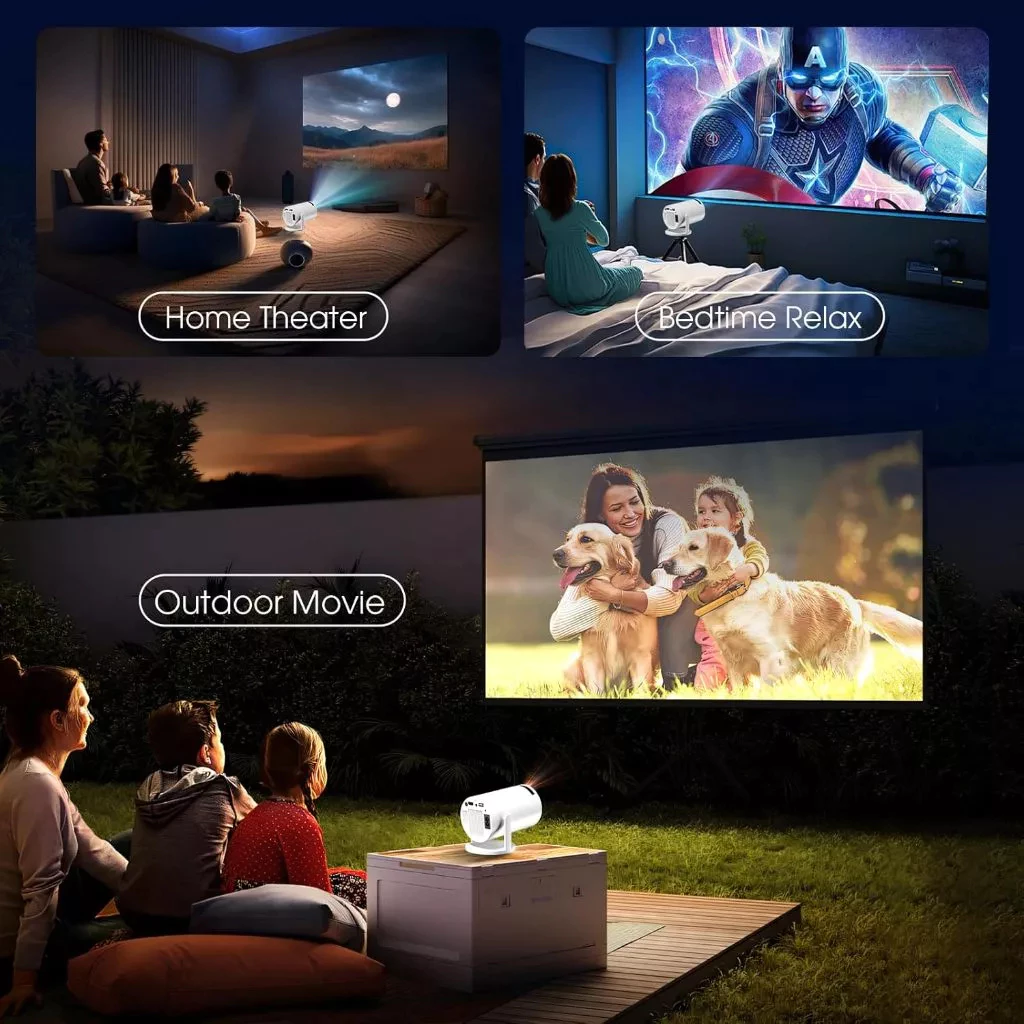 Projetor 4K HD 150 Polegadas 5