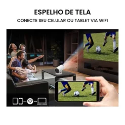 Projetor 4K HD 150 Polegadas 4