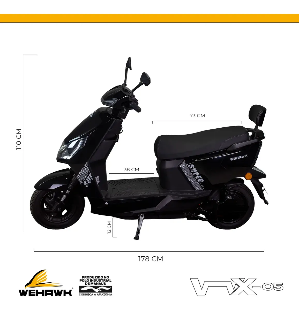Scooter Elétrica Wehawk Super 1000W 011