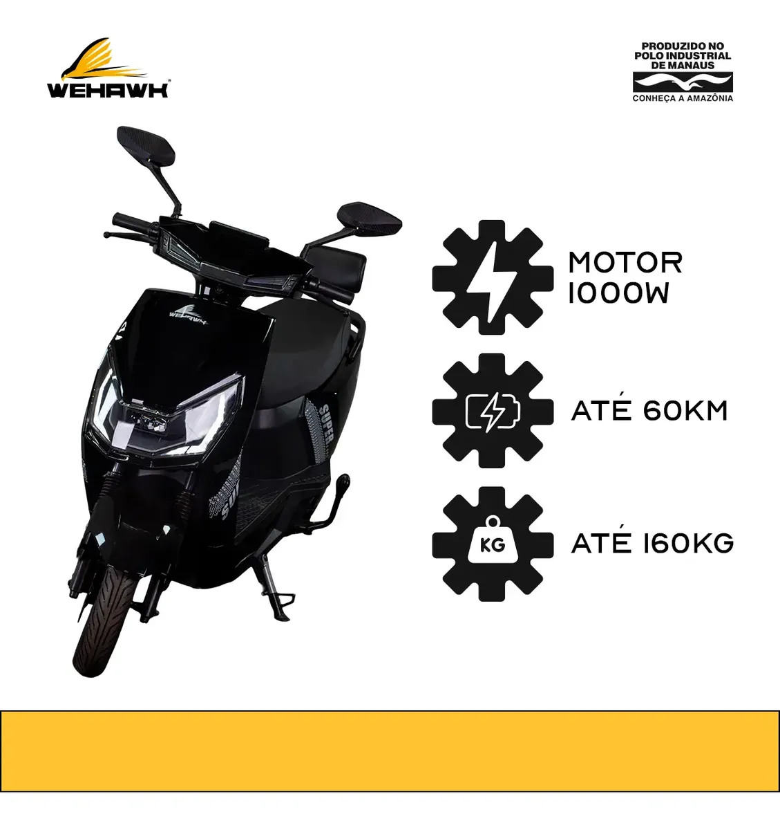 Scooter Elétrica Wehawk Super 1000W 013