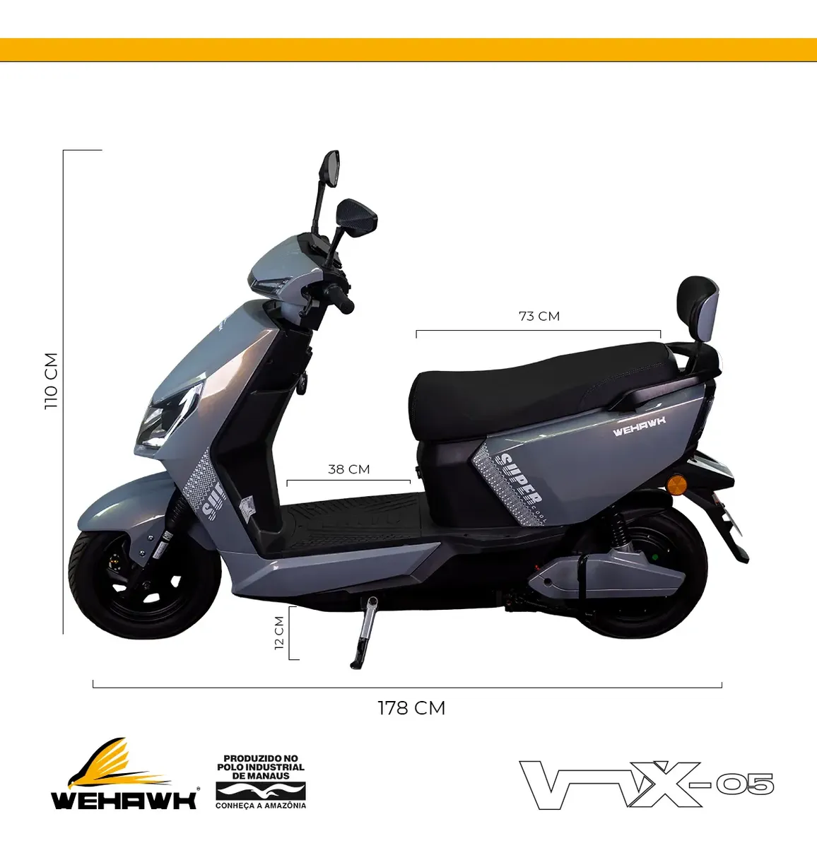 Scooter Elétrica Wehawk Super 1000W 029